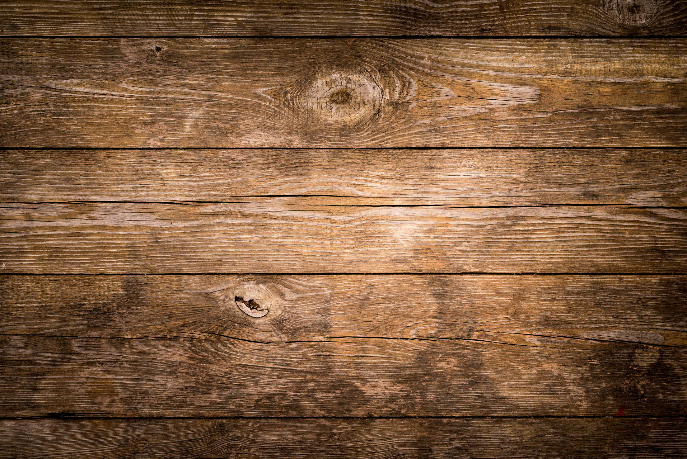 Rustic wood planks